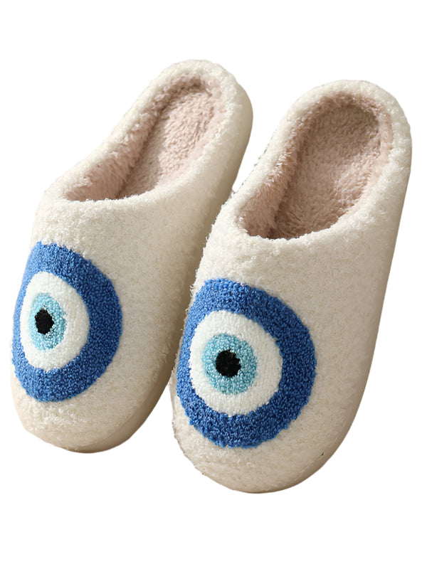 TEEK - Blue Eyes Pattern Cotton Slippers SHOES TEEK K 6