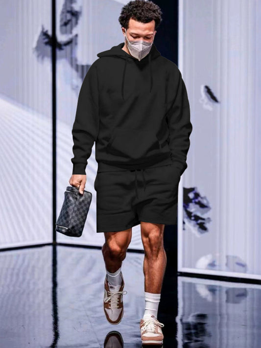 TEEK - Mens Hooded Versatile Shorts Set