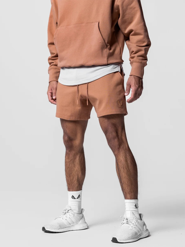 TEEK - Mens Sports Leisure Embroidered Versatile Shorts SHORTS TEEK K Orange M 