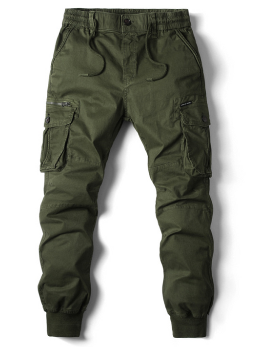 TEEK - Mens Solid Color Cargo Pants PANTS TEEK K Olive green 29