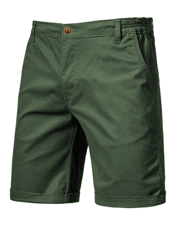 TEEK - Cotton Straight Slim Fit Shorts SHORTS TEEK K Green 30