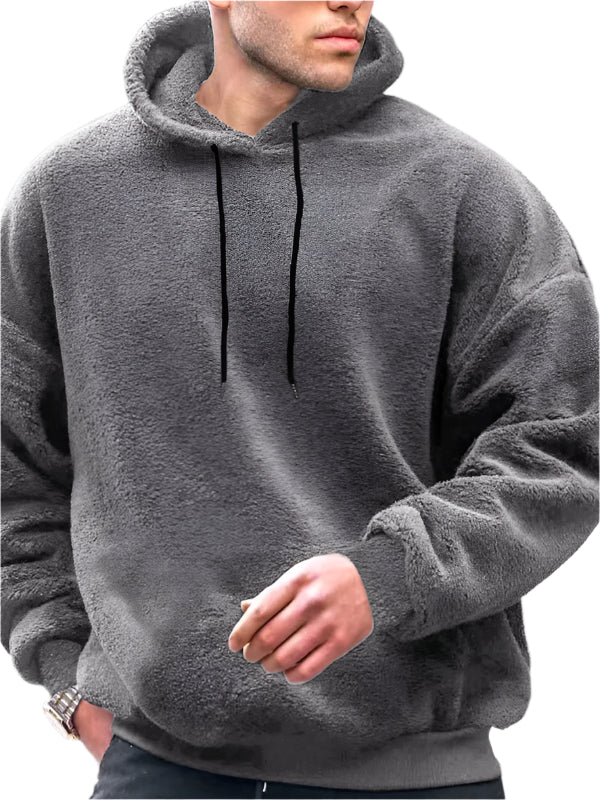 TEEK - Mens Fleece Hoodie Jacket TOPS TEEK K Grey S