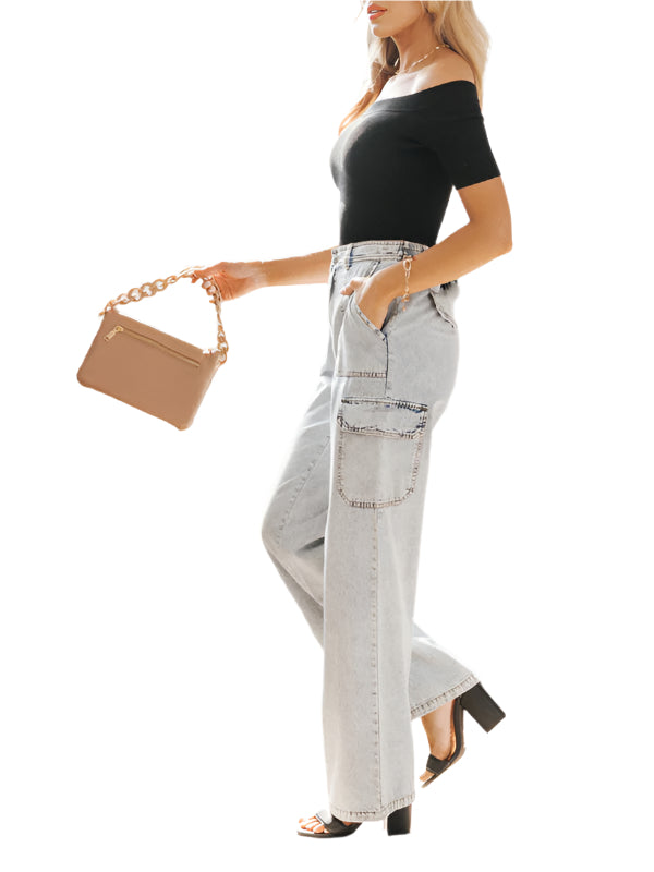 TEEK - Pure Cotton Multi-Pocket Non-Stretch Jeans JEANS TEEK K