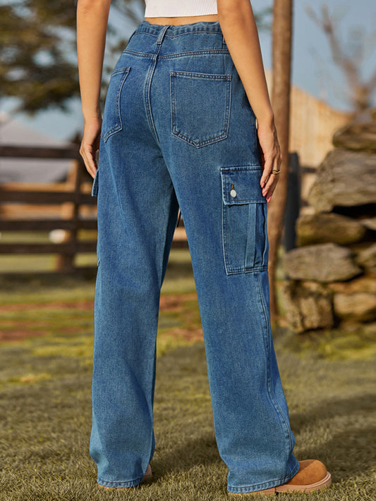 TEEK - Denim Drawstring Adjustable Trousers JEANS TEEK K