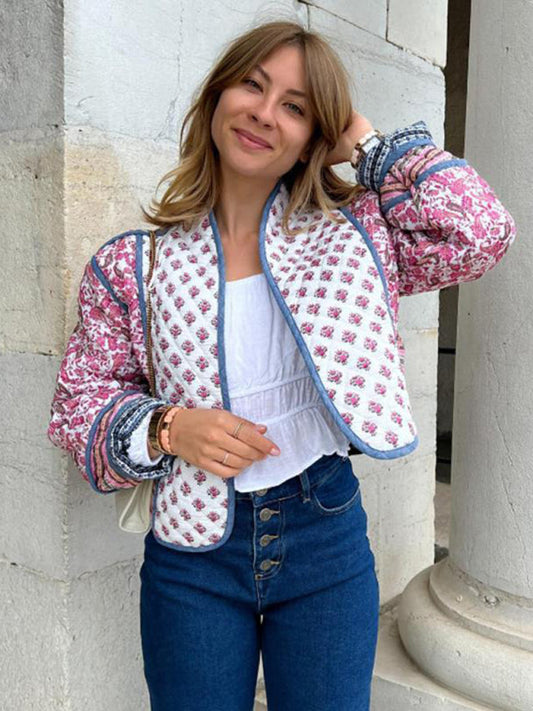 TEEK - Pink Floral Reversible Cotton Jacket JACKET TEEK K