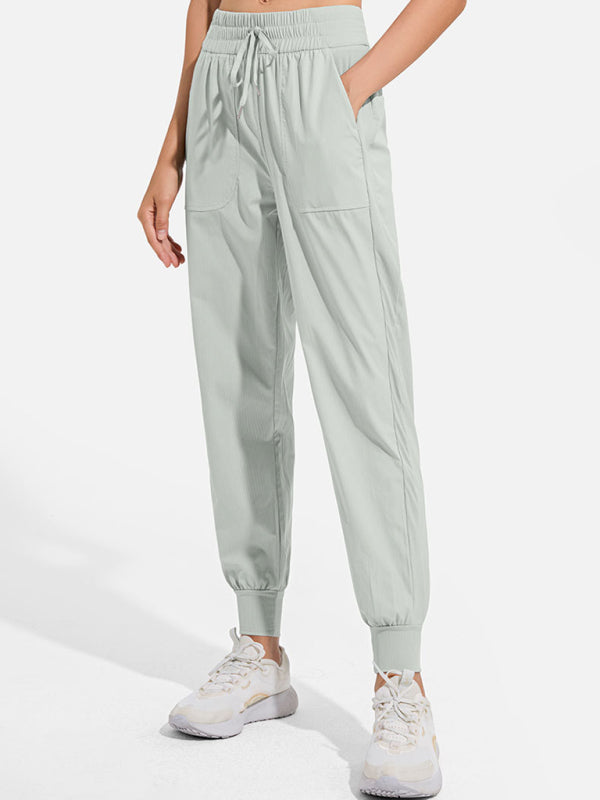 TEEK - Womens Quick-Drying Drawstring Sweatpants PANTS TEEK K Grey green S