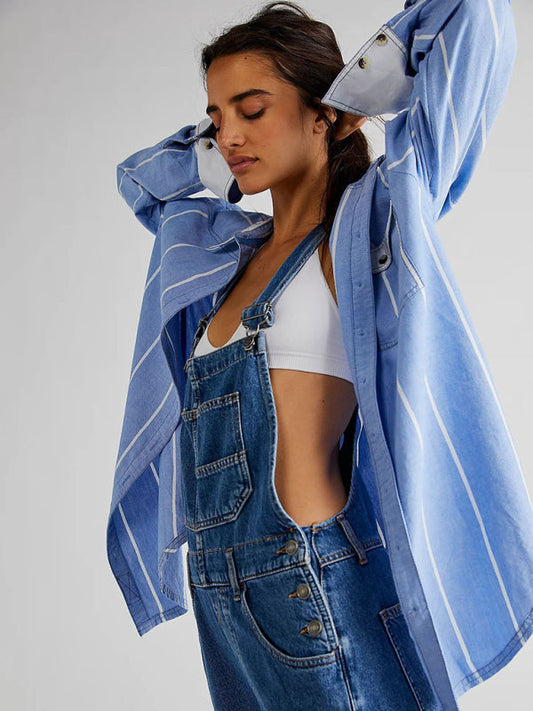 TEEK - Loose Denim Overalls OVERALLS TEEK K