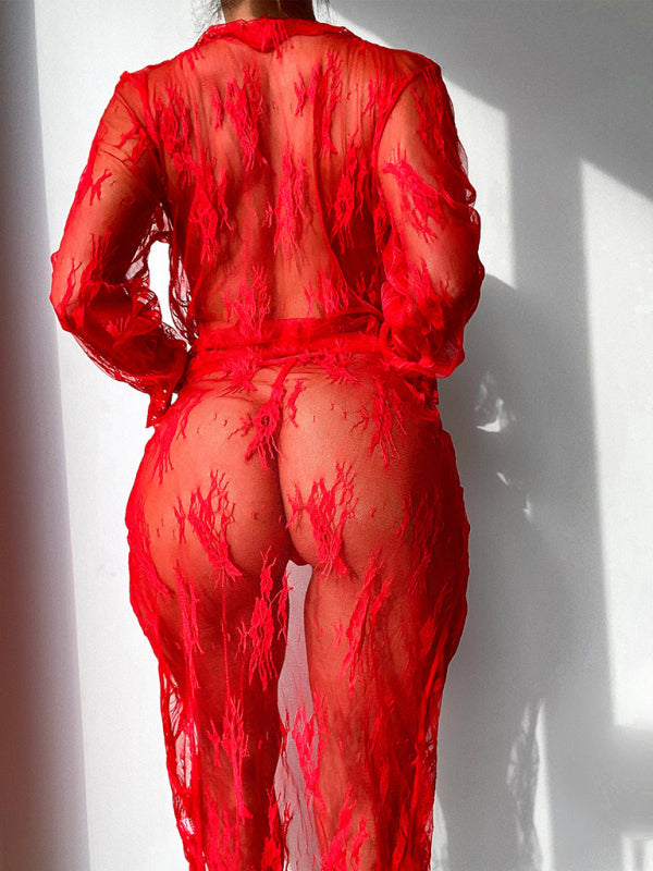 TEEK - Sheer Lace Temptation Two-Piece Set LINGERIE TEEK K