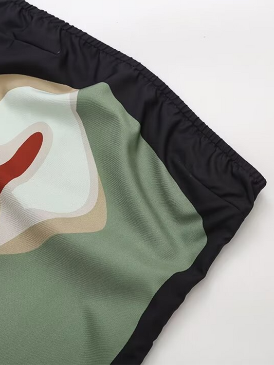 TEEK - Green Extended Flower Print Tube Top Dress DRESS TEEK K