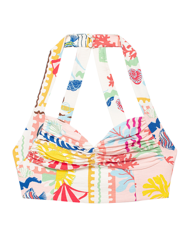 TEEK - Resort Patchwork Print Top/Skirt Set SET TEEK K Top XS