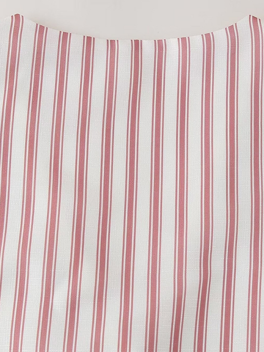 TEEK - White Red V-neck Embroidered Vest VEST TEEK K