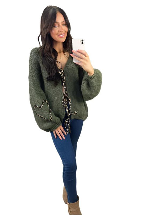 TEEK - Sweater Cardigan Loose Long-Sleeved Sweater TOPS TEEK K