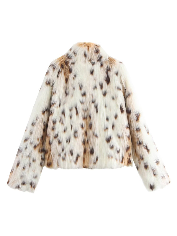 TEEK - Leopard Faux Fur Jacket JACKET TEEK K