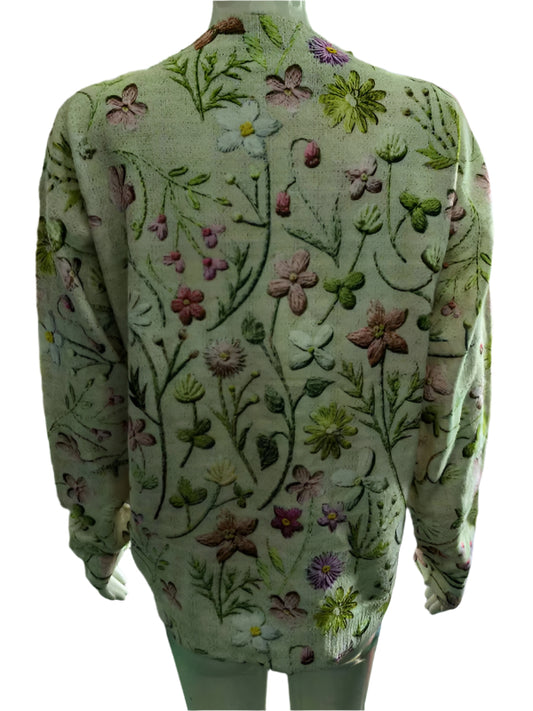 TEEK - Striped Floral Pullover Top TOPS TEEK K