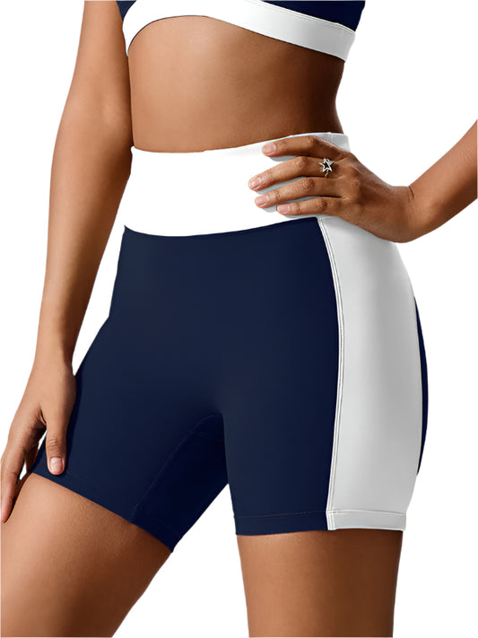 TEEK - Recycled Fabric Backless Vest + Sports Shorts Set SET TEEK K Purplish Blue Navy XS