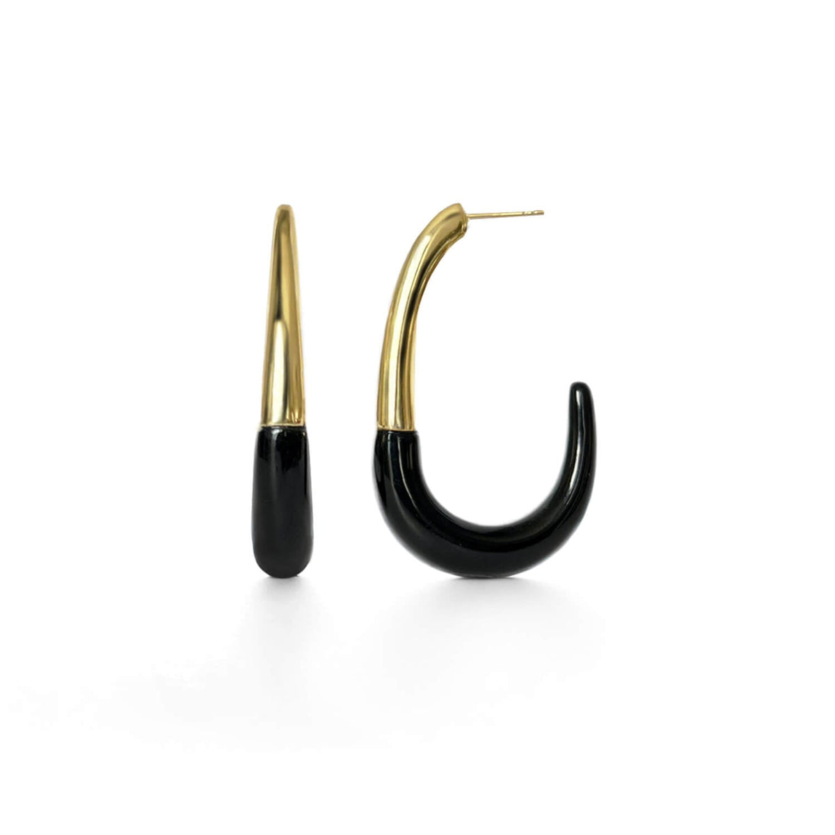 TEEK - J Hoop Earrings JEWELRY TEEK GNH BLACK