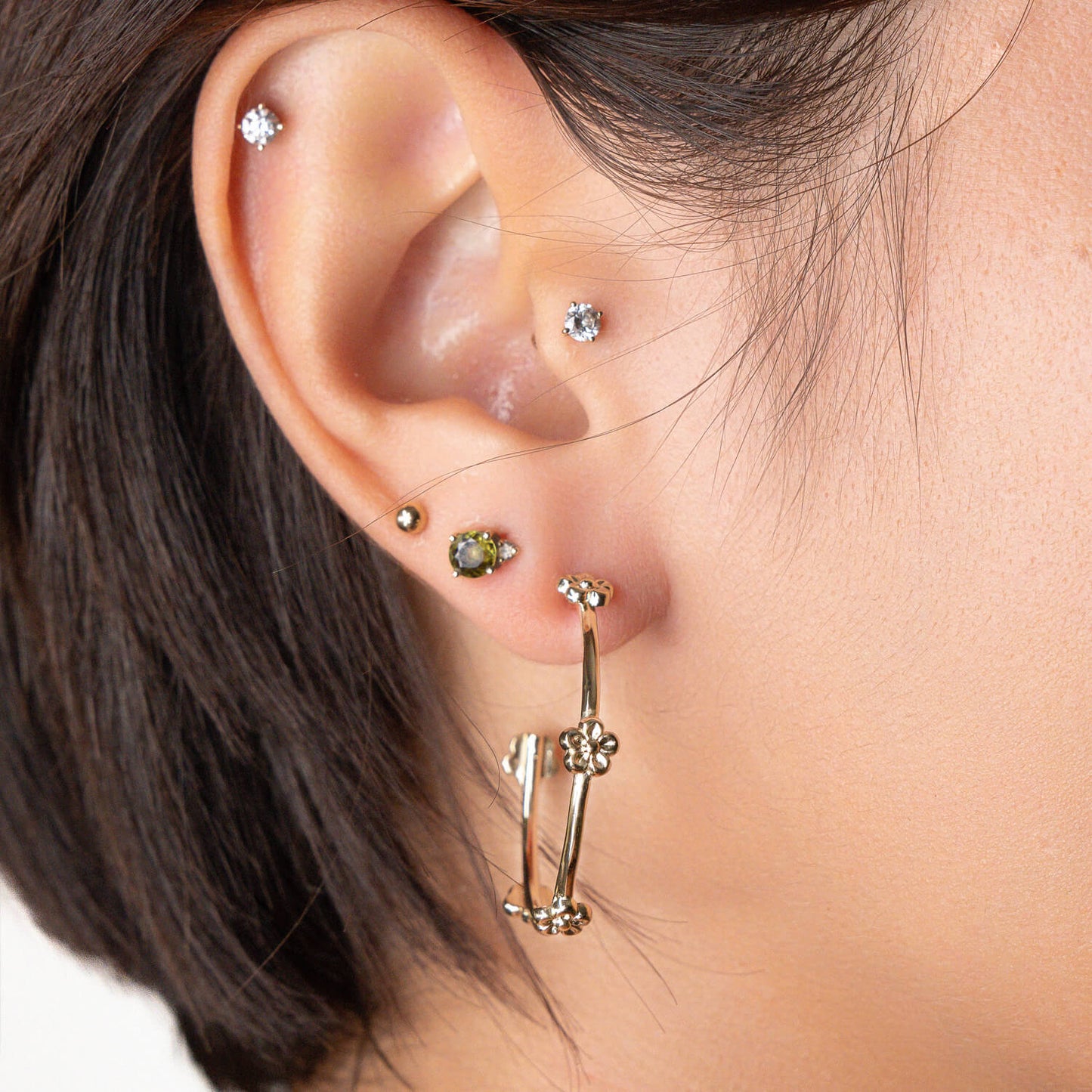 TEEK - Flower Station Hoop Earrings JEWELRY TEEK GNH