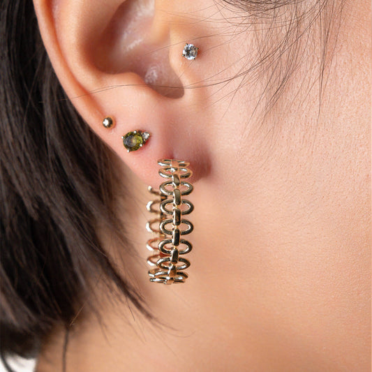 TEEK - Landscape Link Hoop Earrings JEWELRY TEEK GNH
