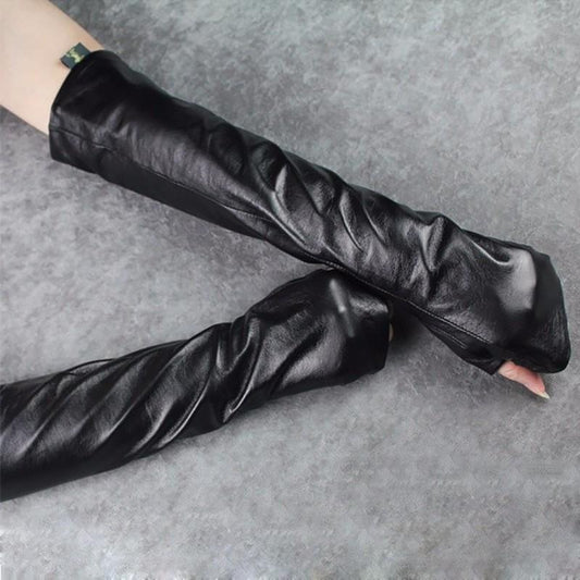 TEEK - Zuriel Fingerless Gloves - Vegan Leather GLOVES TEEK MS