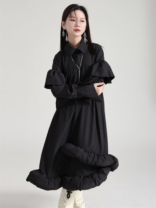 TEEK - Plufey Long Sleeve Puff Dress - Black DRESS TEEK MS