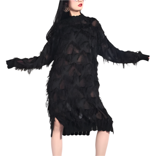 TEEK - Black Yuko Loose Long Sleeve Dress DRESS TEEK MS