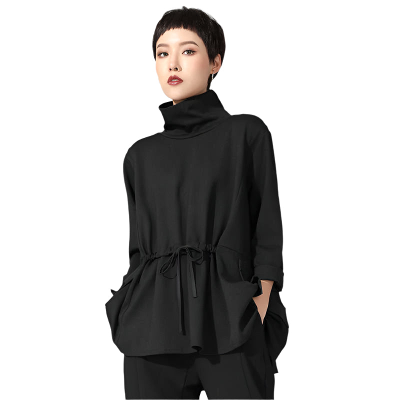 TEEK - Tsyua Drawstring Turtleneck Sweatshirt TOPS TEEK MS