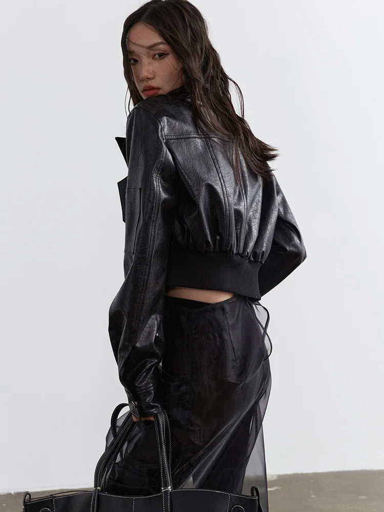 TEEK - Bataduh Vegan Leather Zipper Jacket JACKET TEEK MS