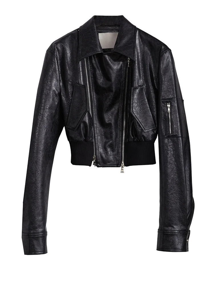 TEEK - Bataduh Vegan Leather Zipper Jacket JACKET TEEK MS S