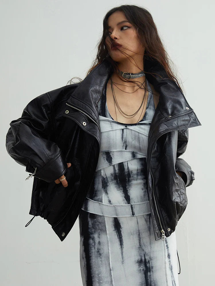TEEK - Nursey Vegan Leather Fuzz Jacket JACKET TEEK MS