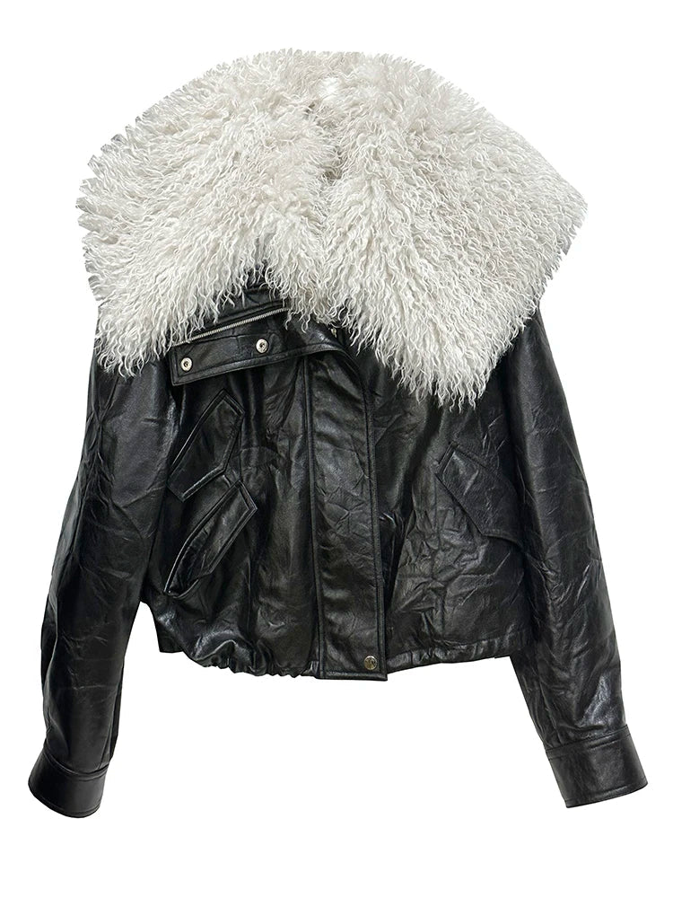 TEEK - Nursey Vegan Leather Fuzz Jacket JACKET TEEK MS