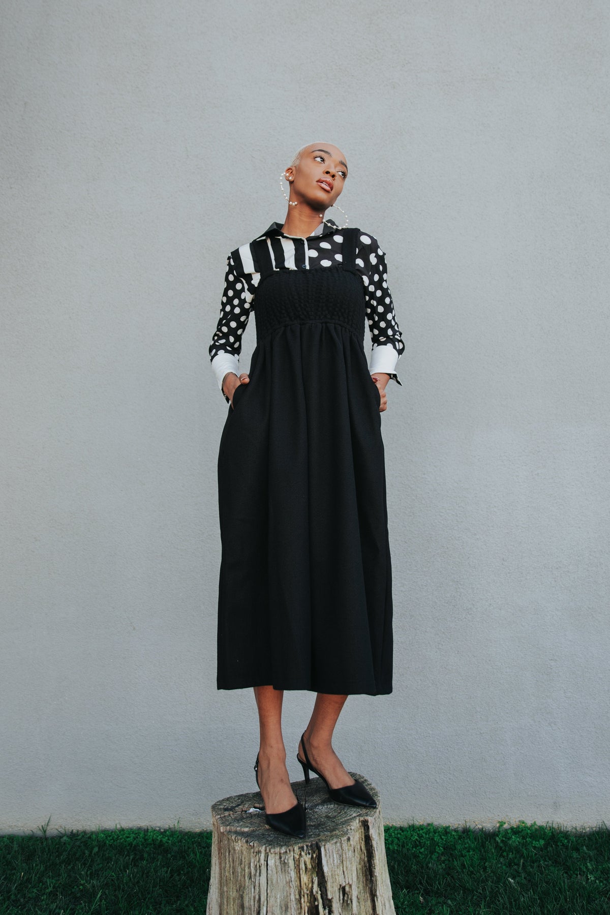 TEEK - Jucee Wide Leg Overalls - Black OVERALLS TEEK MS