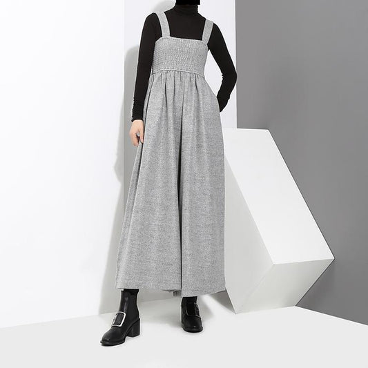 TEEK - Jucee Wide Leg Overalls - Gray OVERALLS TEEK MS