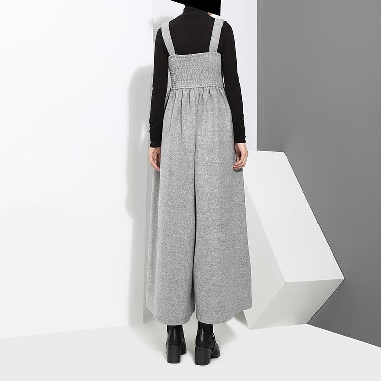 TEEK - Jucee Wide Leg Overalls - Gray OVERALLS TEEK MS