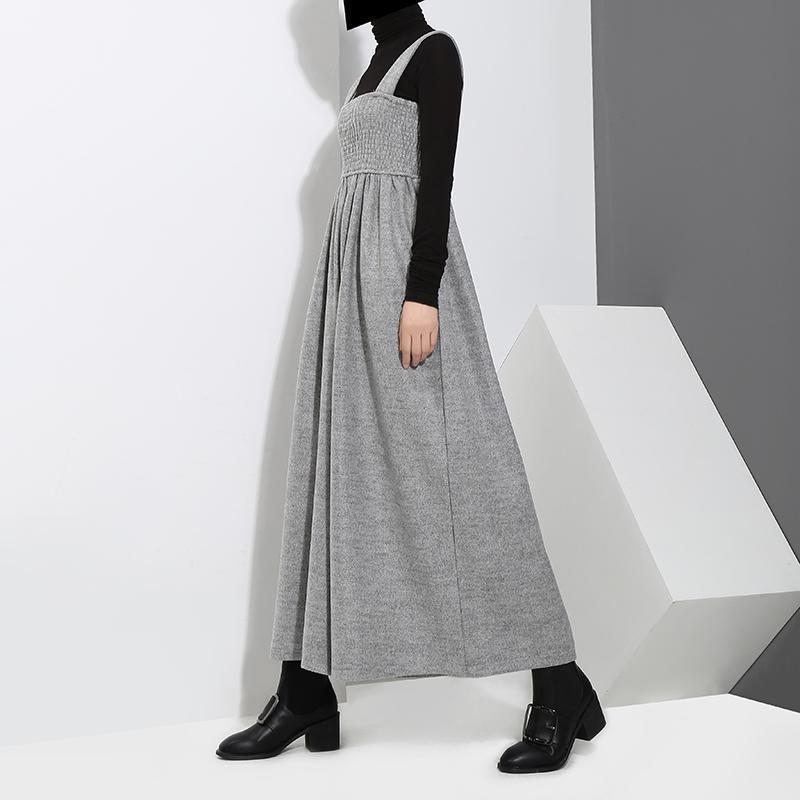 TEEK - Jucee Wide Leg Overalls - Gray OVERALLS TEEK MS