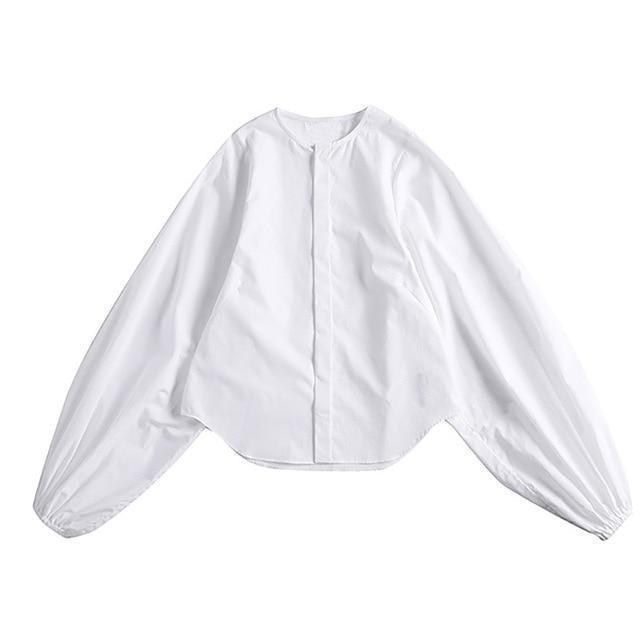 TEEK - White Ai Enkei Loop Sleeve Shirt TOPS TEEK MS