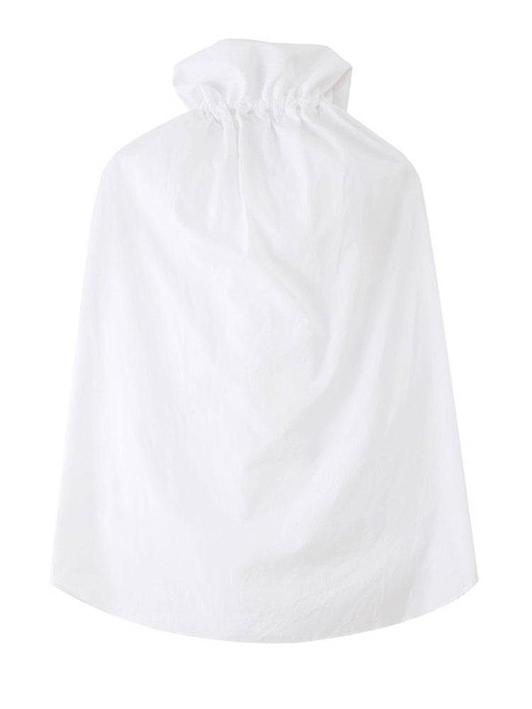 TEEK - Chee Ruffle Collar Blouse - White TOPS TEEK MS