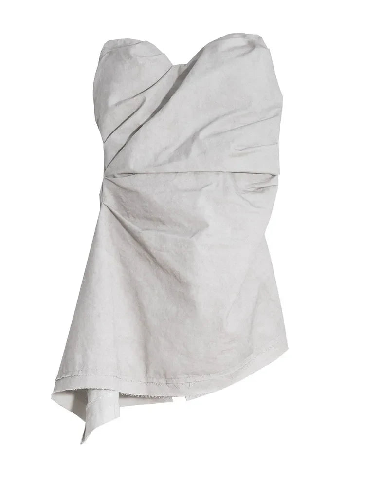 TEEK - Grey Hantuki Layered Tube Top TOPS TEEK MS