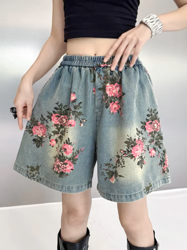 TEEK - Rosette Rose Denim Shirt TOPS TEEK MS