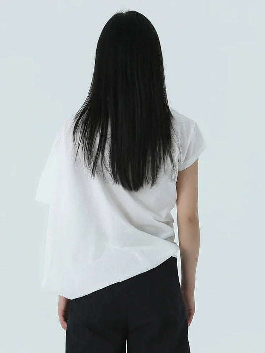 TEEK - Sandee Asymmetrical Round Neck Shirt TOPS TEEK MS