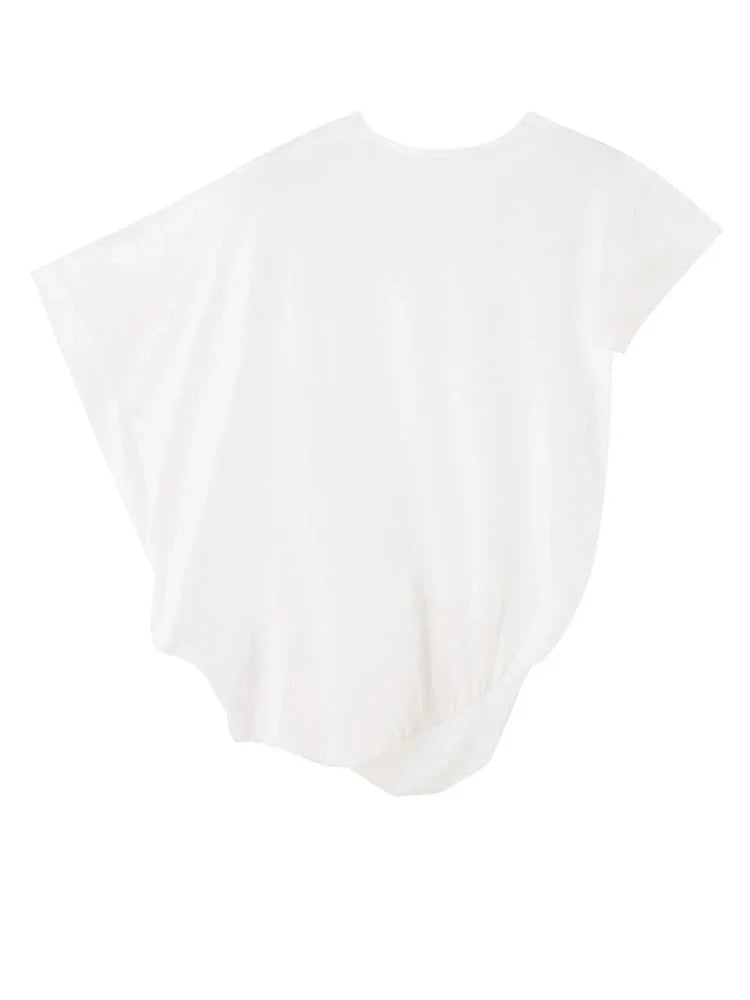 TEEK - Sandee Asymmetrical Round Neck Shirt TOPS TEEK MS