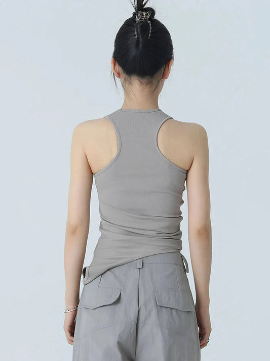 TEEK - Santdee Irregular Tank - Gray TOPS TEEK MS