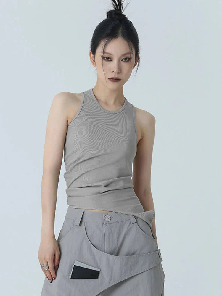 TEEK - Santdee Irregular Tank - Gray TOPS TEEK MS
