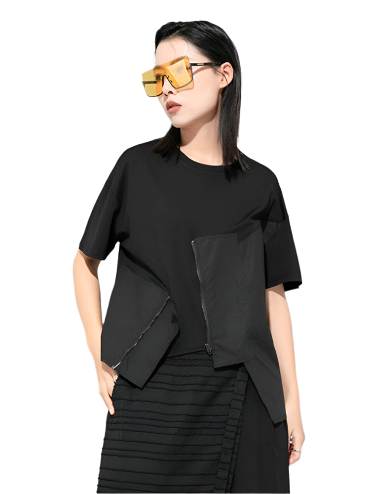 TEEK - Lupee Zipper Shirt - Black TOPS TEEK MS