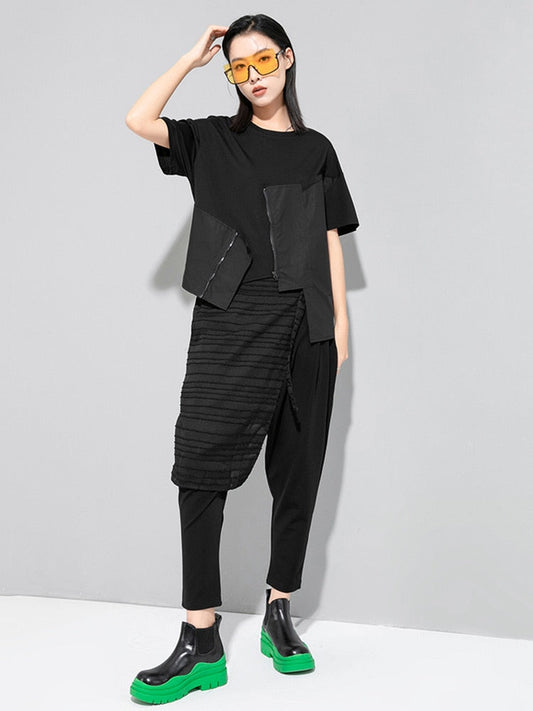 TEEK - Lupee Zipper Shirt - Black TOPS TEEK MS