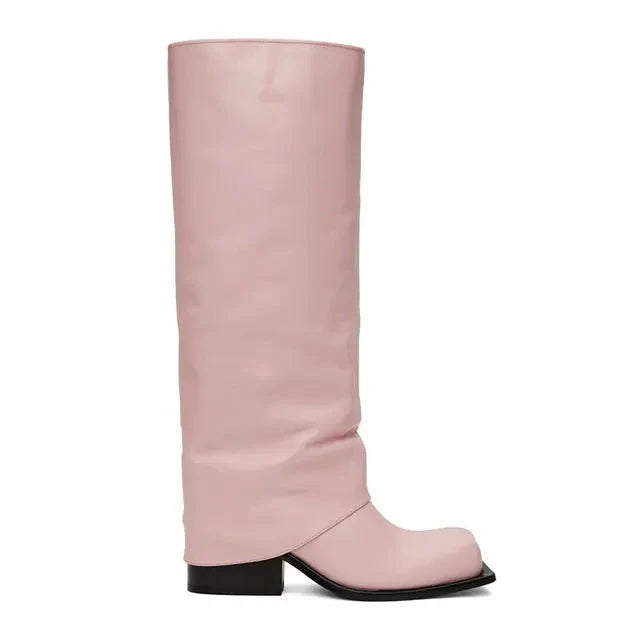 TEEK - Baddie Barrel Boot - Pink SHOES TEEK MS 4.5 Pink Vegan Leather