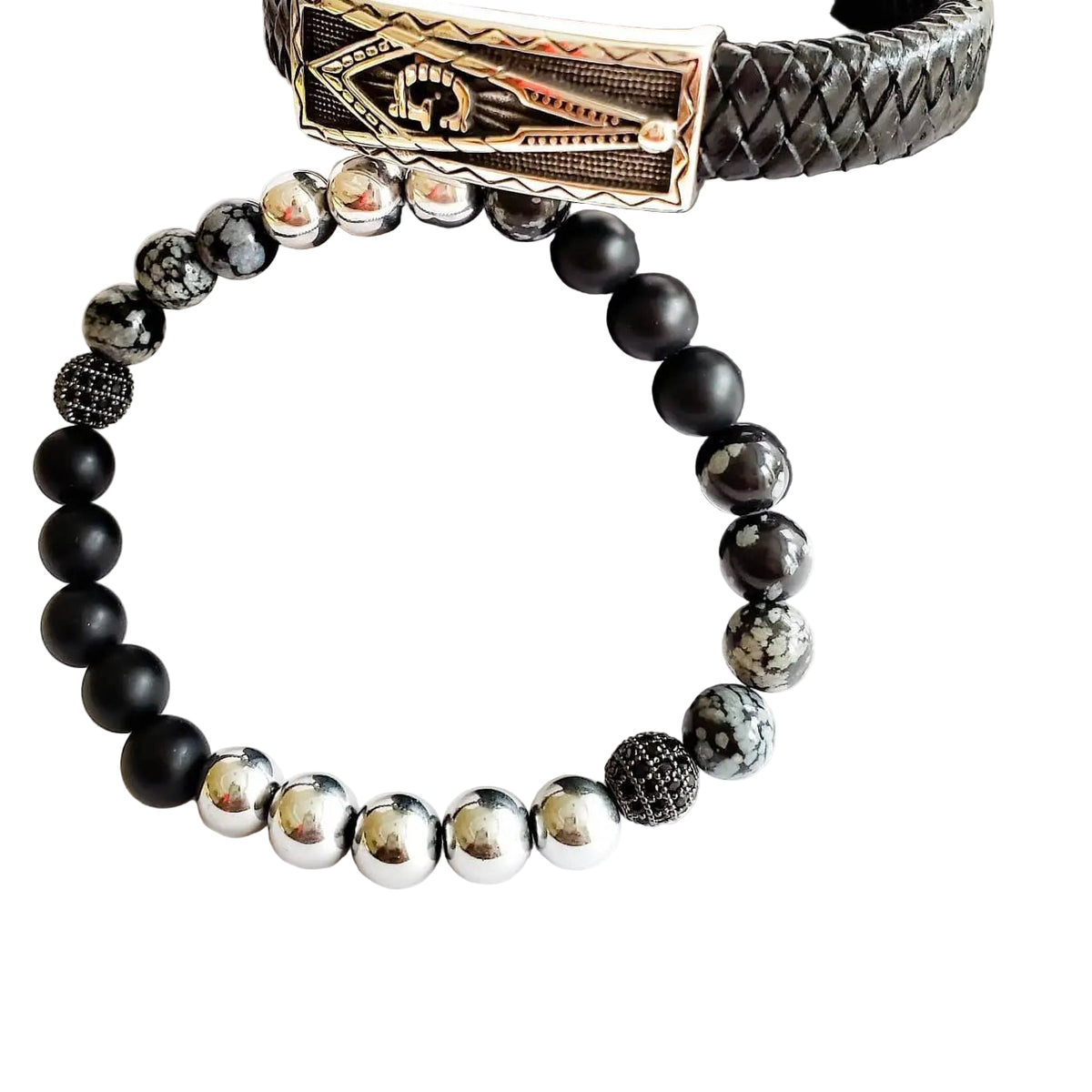 TEEK - Men's Onyx Masonic Bracelet Set JEWELRY TEEK LSC