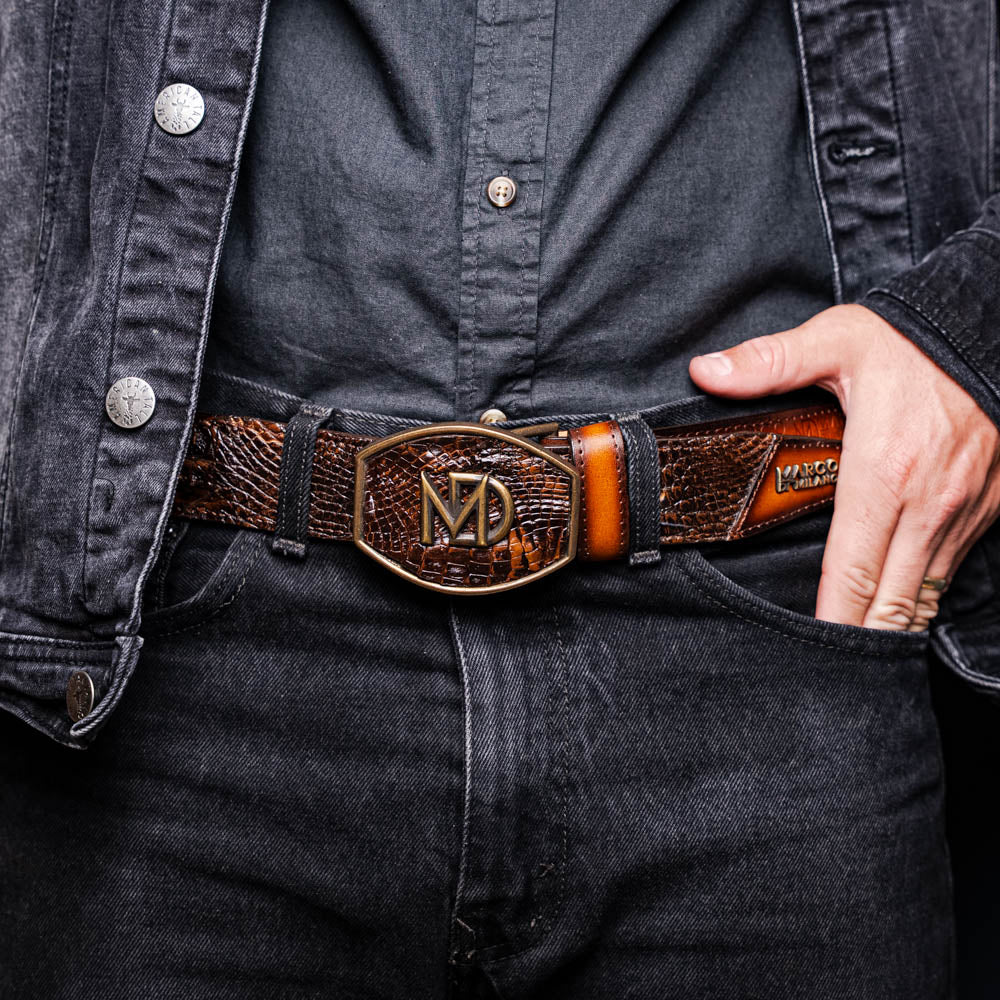 TEEK - Mens Montana Belt Aged Brown BELT TEEK MDM