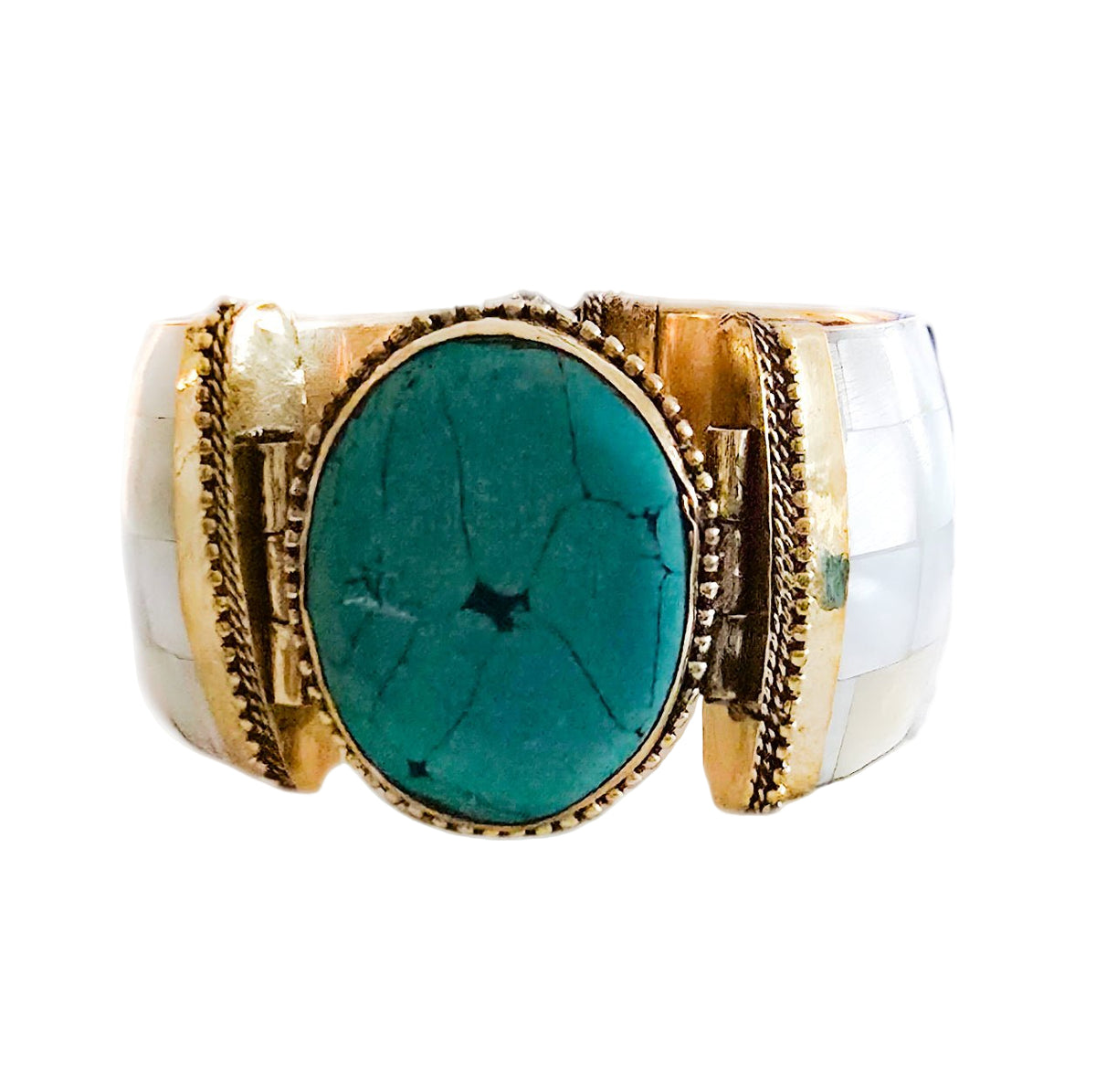 TEEK - Natural Turquoise Shell Bangle JEWELRY TEEK LSC