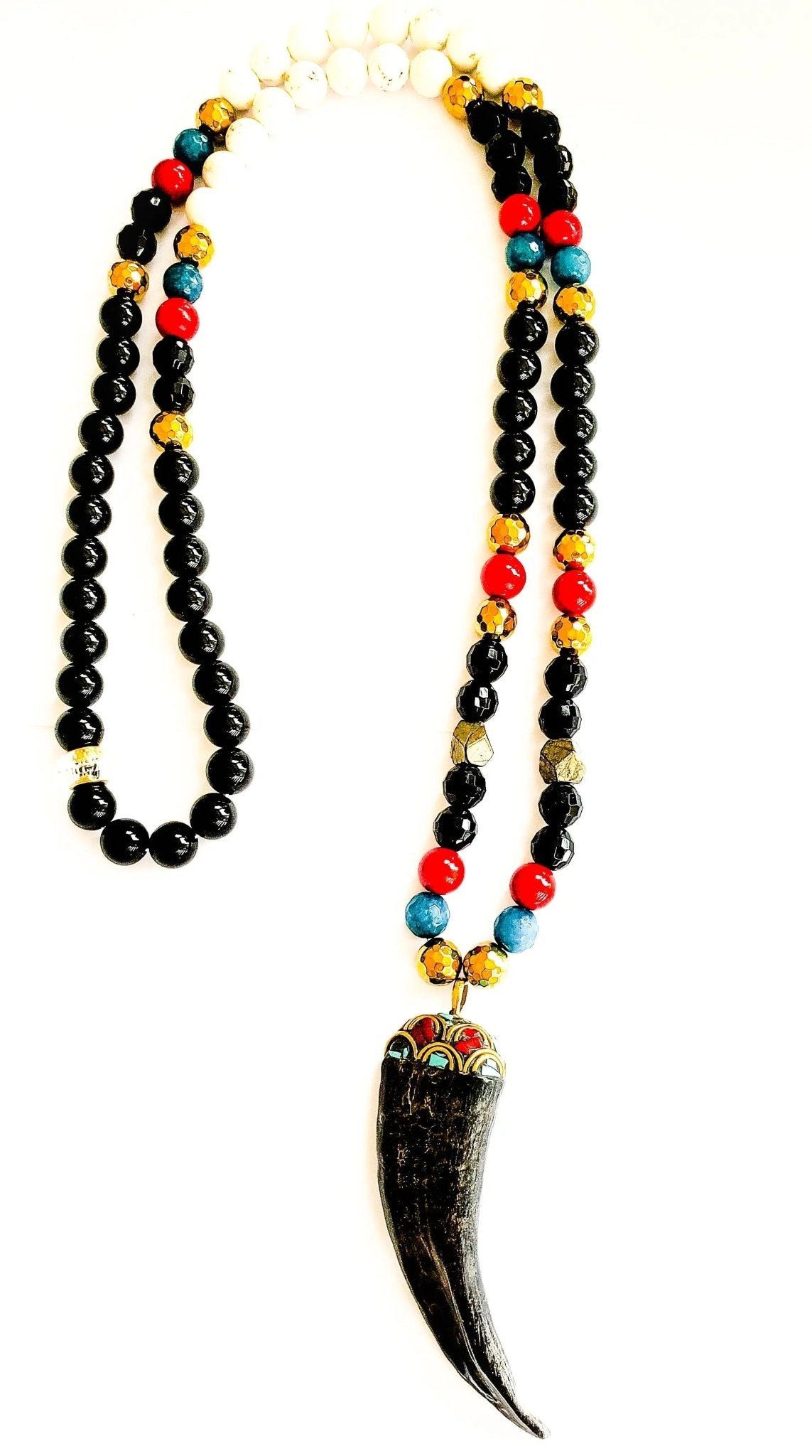 TEEK - Onyx Tibetan Necklace JEWELRY TEEK LSC