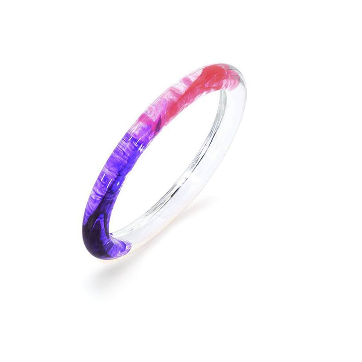 TEEK - Tie Dye Slip On Lucite Bangles JEWELRY TEEK GNH PURPLE-PINK